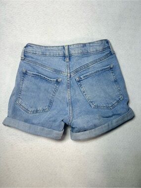 Old Navy Light Blue Rolled Hem Denim Shorts